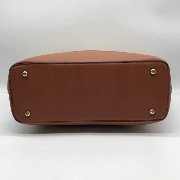 Elim & Paul White & Brown Colorblock Tote Bag - Picture 5 of 11